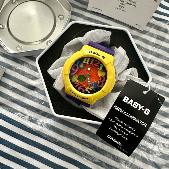 Casio Baby-G Yellow and Purple Women Watch - Picture 9 of 15
